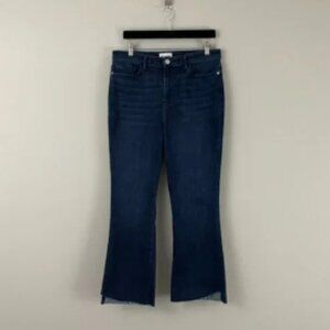 Frame Le Crop Mini Boot Cascade Hem Jeans in Naples Wash Size 31